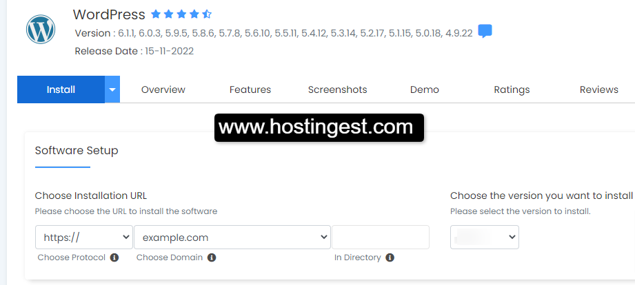 Install WordPress in cPanel