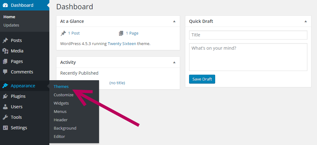 Add new theme in WordPress