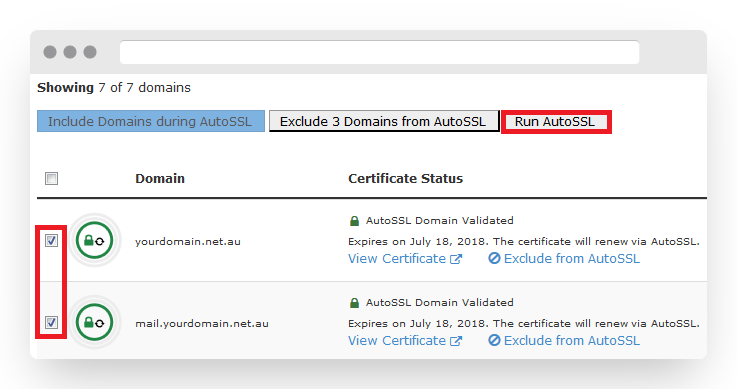 SSL Certificate in cPanel