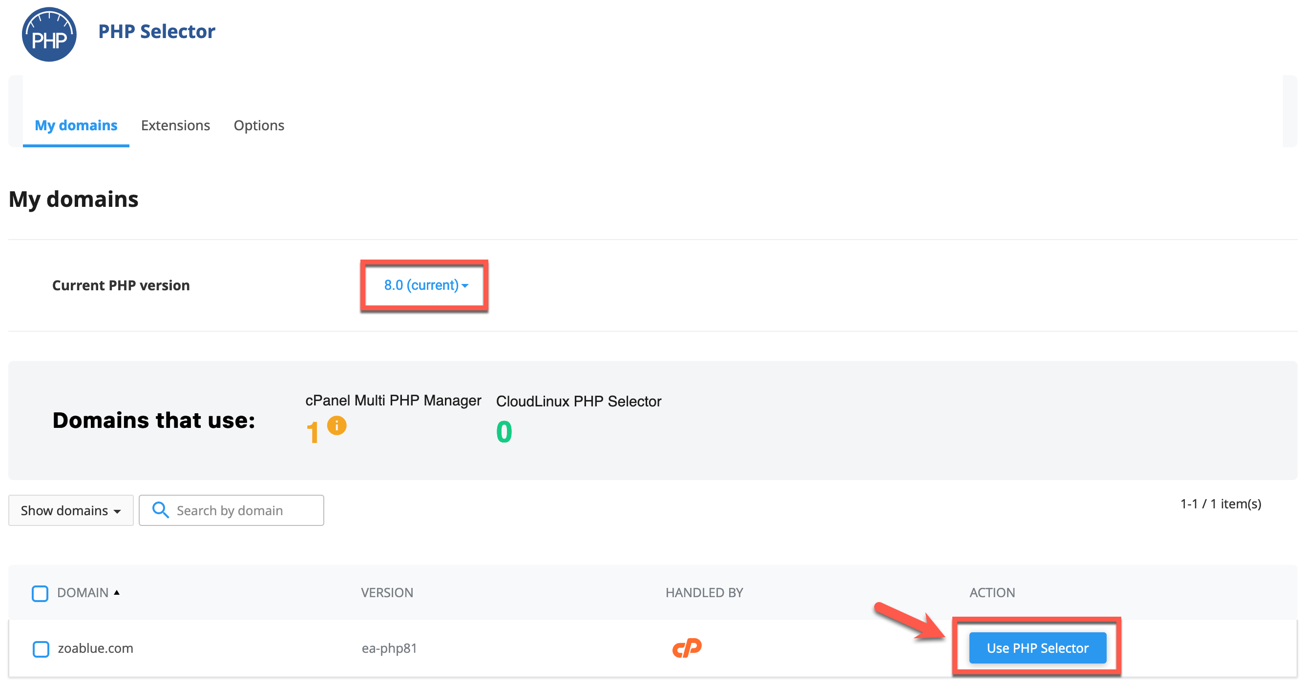 How to Switch Between MultiPHP and PHP Selector in cPanel