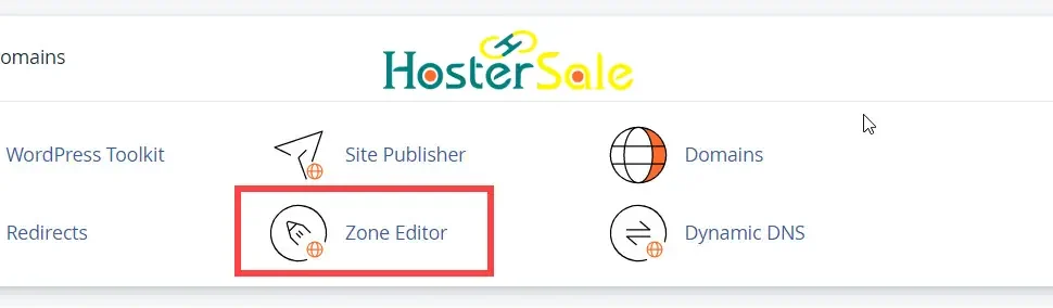 zone editor setup in cpanel