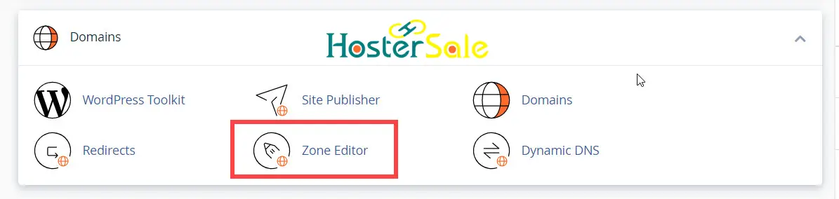 zone editor setup in cpanel