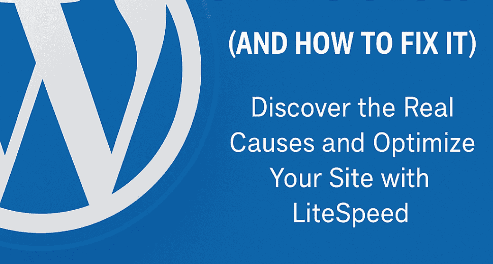 Why Your WordPress Site Is Slow (And How to Fix It)