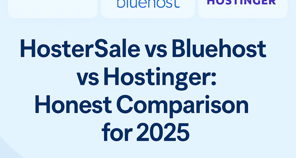 HosterSale vs Bluehost vs Hostinger: Honest Best Web Hosting Comparison for 2025