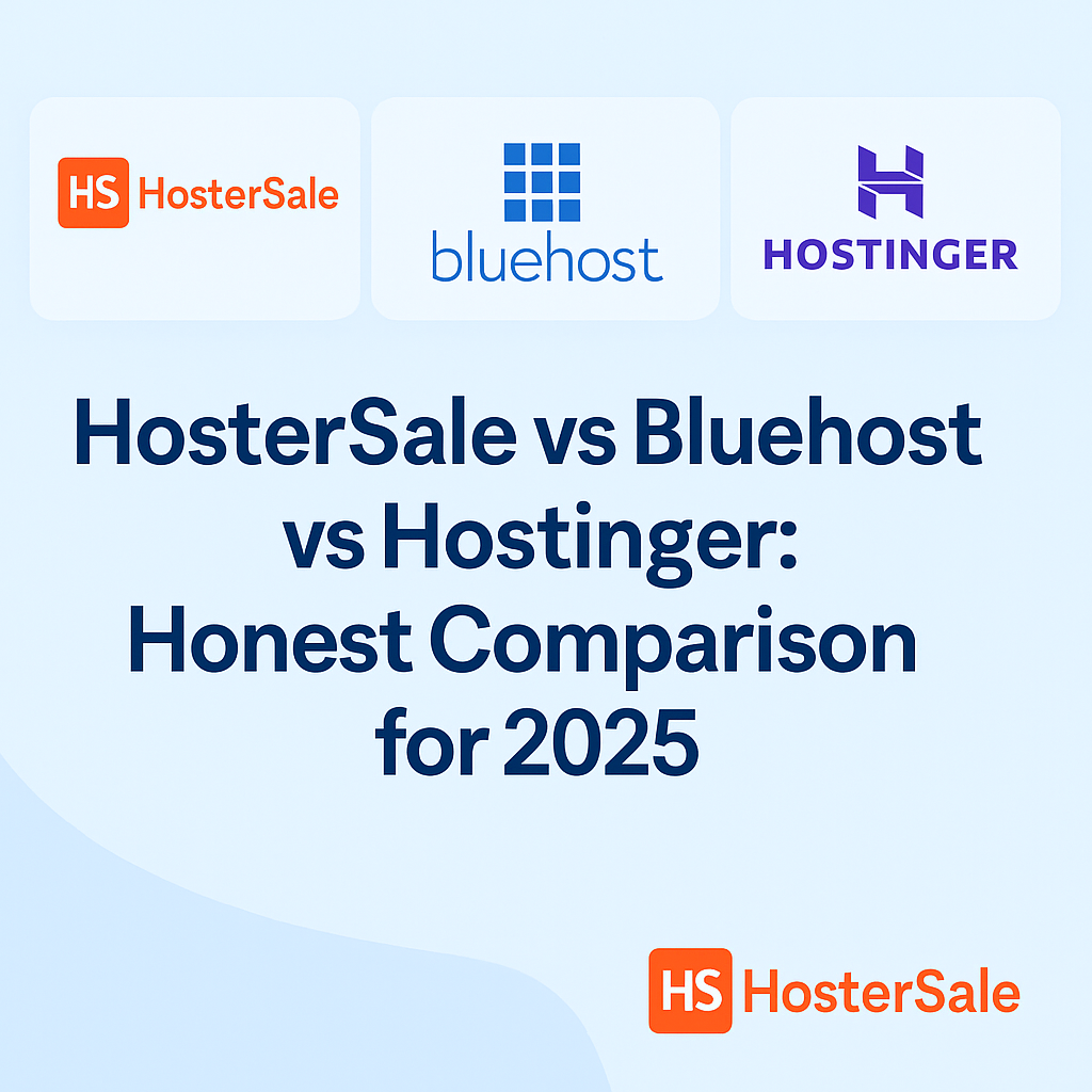 HosterSale vs Bluehost vs Hostinger: Honest Best Web Hosting Comparison for 2025
