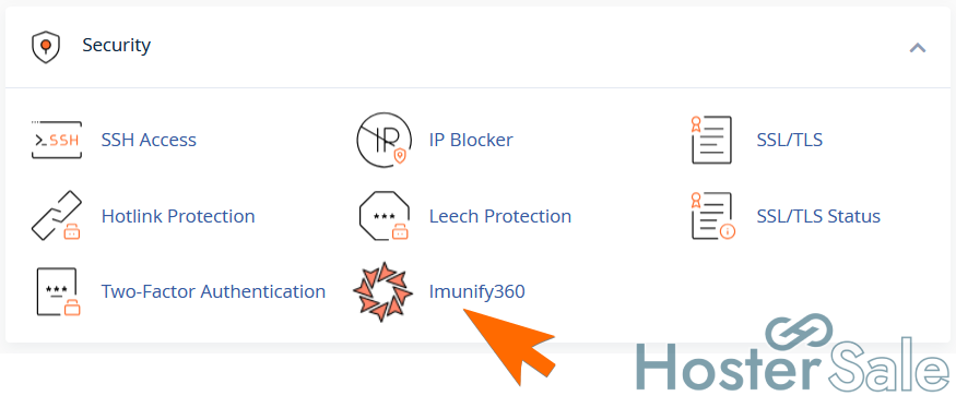 Imunify360 WAF included in HosterSale hosting