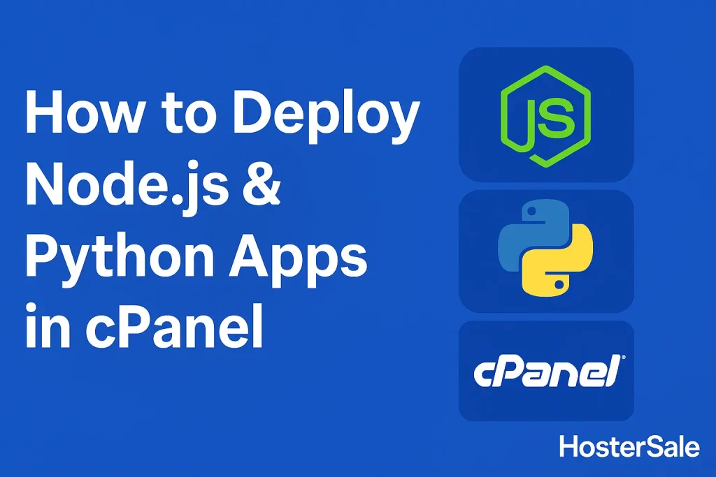 How to Deploy Node.js & Python Apps in cPanel (Step by Step Guide)
