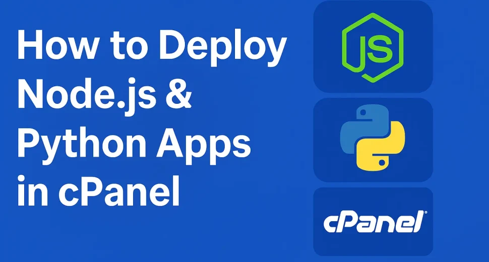 How to Deploy Node.js & Python Apps in cPanel (Step by Step Guide)