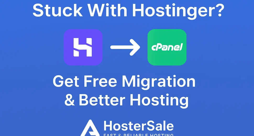Stuck With Hostinger? Enjoy Free Website Migration & Better Hosting Plans With HosterSale (hpanel to cPanel free migration)
