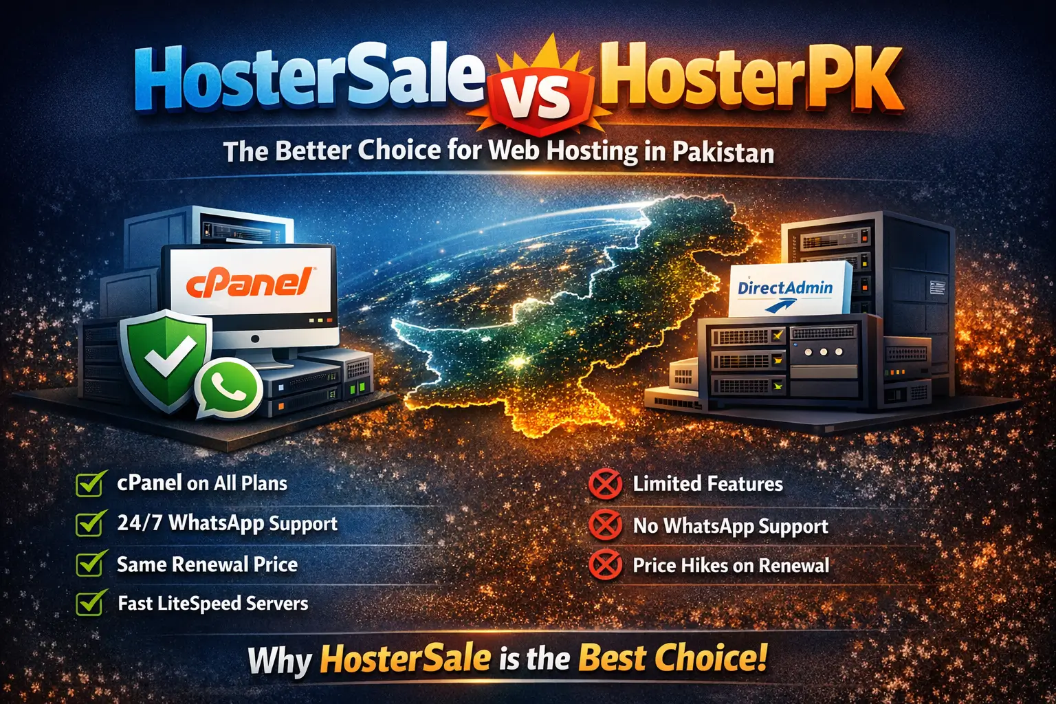 HosterSale vs HosterPK – Complete Web Hosting Comparison
