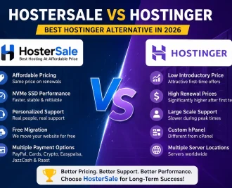 HosterSale Vs Hostinger — Why HosterSale Is The Better Hostinger Alternative