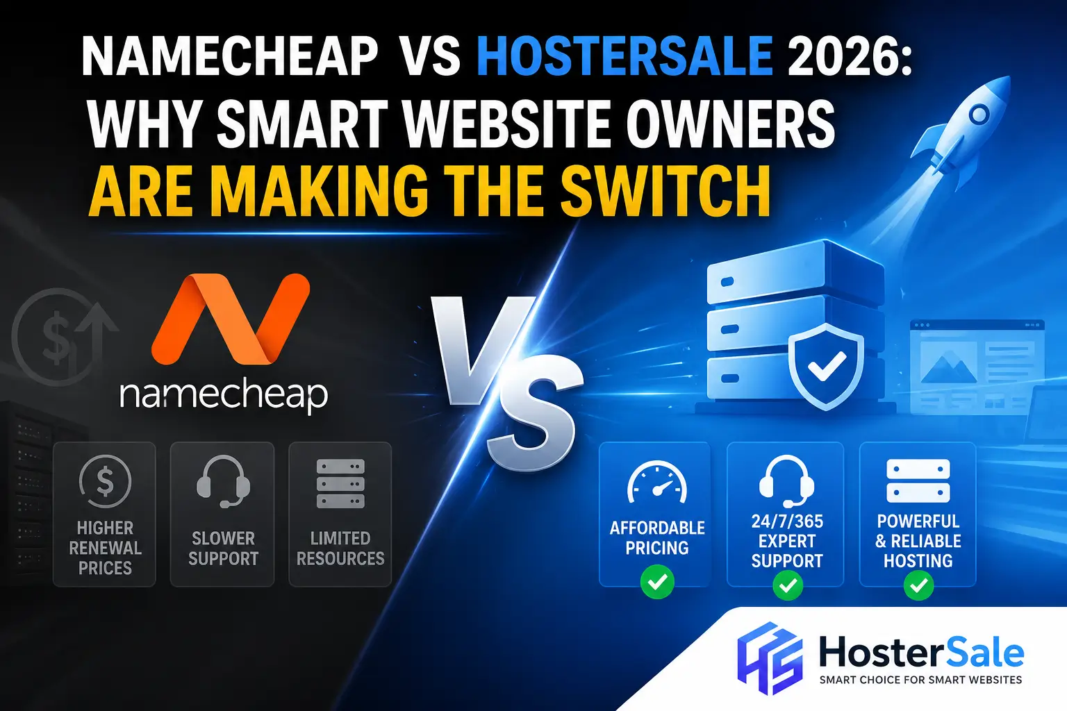 Namecheap vs HosterSale 2026: Why Smart Website Owners Are Making the Switch